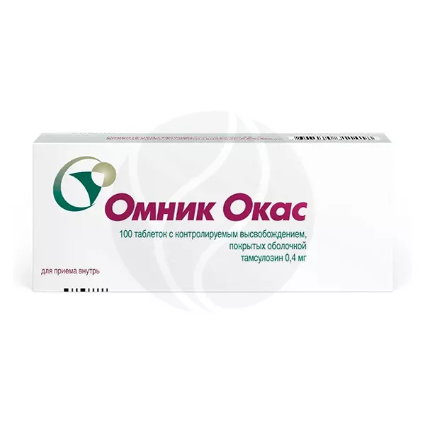 Изображение товара Омник Окас таблетки с контролируемым высвобождением 0,4 мг, 100 шт. Изображение товара Омник Окас таблетки с контролируемым высвобождением 0,4 мг, 100 шт.