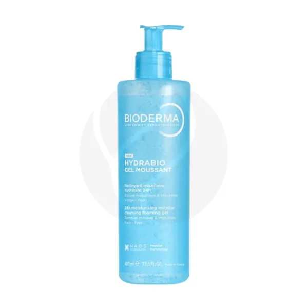 Bioderma Hydrabio гель очищающий увлажняющий для лица и контура глаз, 400мл