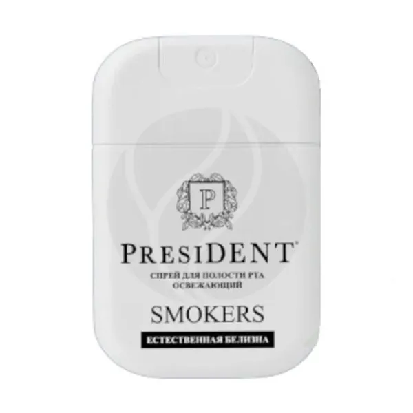 PresiDENT Smokers спрей для полости рта освежающий Свежая мята, 15мл