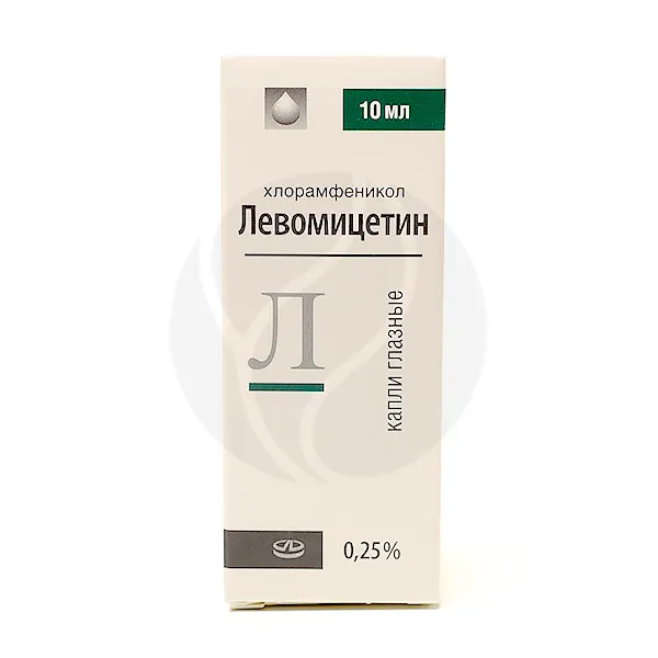 Изображение товара Левомицетин капли глазные 0,25% 10мл - Лекко ЗАО