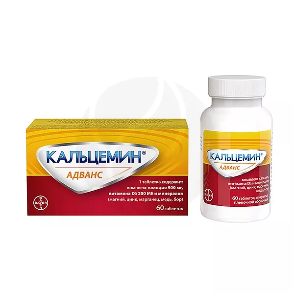 Изображение товара Кальцемин Адванс таблетки покрыт. п/о 60 шт укрепление костей и зубов
