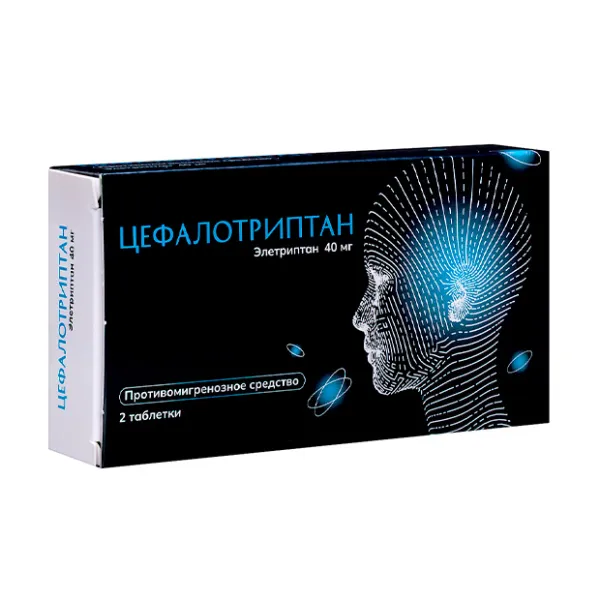 Изображение товара Цефалотриптан таблетки 40мг - лечение мигрени и головной боли