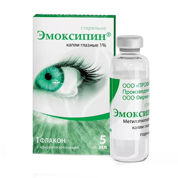 Изображение товара Эмоксипин капли глазные 10мг/мл, 5мл Изображение товара Эмоксипин капли глазные 10мг/мл, 5мл