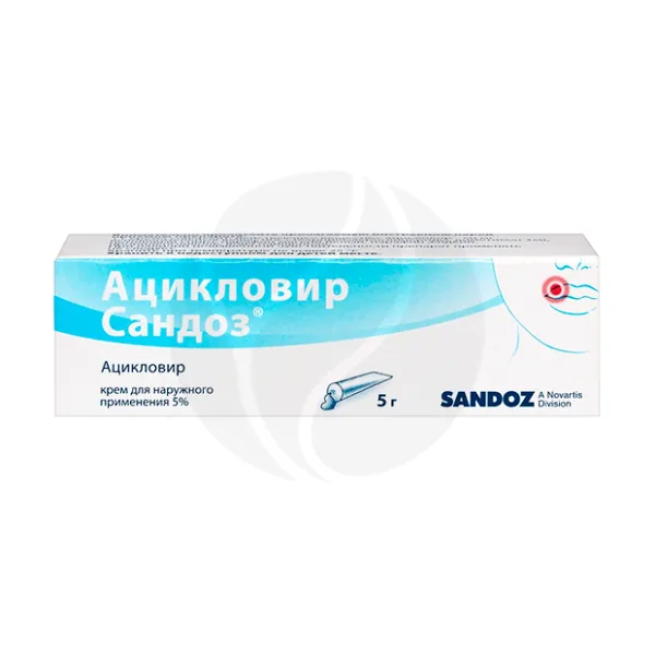 Изображение товара Ацикловир Сандоз крем д/наружн. прим. 5%, 5г
