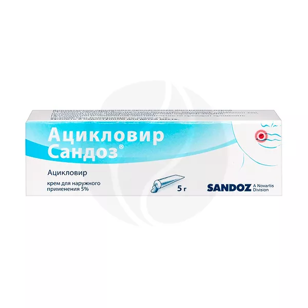 Изображение товара Ацикловир Сандоз крем 5% для наружного применения 5 г Германия Изображение товара Ацикловир Сандоз крем 5% для наружного применения 5 г Германия