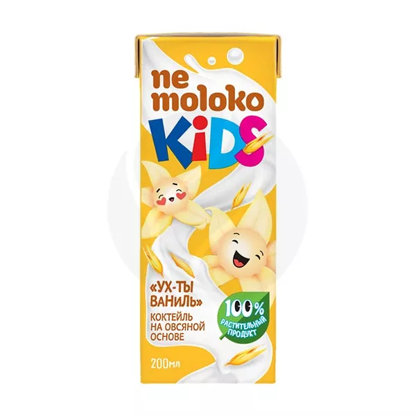 Изображение товара Nemoloko Kids коктейль на овсяной основе Ух-ты ваниль (3+), 0,2л Изображение товара Nemoloko Kids коктейль на овсяной основе Ух-ты ваниль (3+), 0,2л