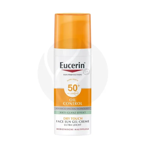 Eucerin солнцезащитный гель-крем для проблемной кожи лица, SPF50+, 50мл