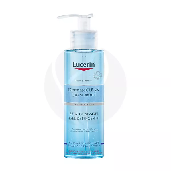 Изображение товара Eucerin DermatoClean Очищающий гель для умывания для нормальной и комбинированной кожи, 200мл Изображение товара Eucerin DermatoClean Очищающий гель для умывания для нормальной и комбинированной кожи, 200мл