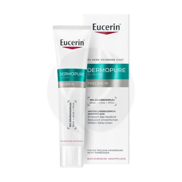 Eucerin DermoPure Clinical Peeling 10 Ночная пилинг-сыворотка для проблемной кожи, 40мл