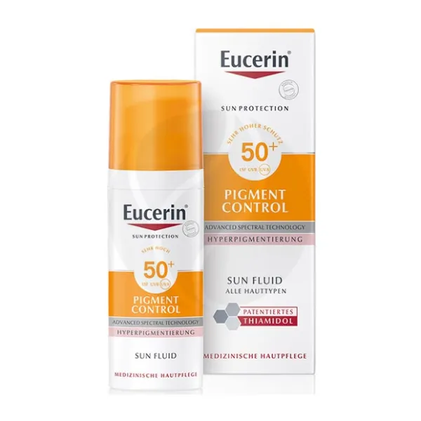 Eucerin Pigment Control флюид солнцезащитный против пигментации SPF50+, 50мл