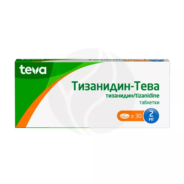 Изображение товара Тизанидин-Тева 2мг таблетки 30 шт для снятия мышечных спазмов и спастичности Изображение товара Тизанидин-Тева 2мг таблетки 30 шт для снятия мышечных спазмов и спастичности