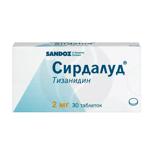 Изображение товара Сирдалуд 2мг таблетки 30 шт для снятия мышечных спазмов и боли Изображение товара Сирдалуд 2мг таблетки 30 шт для снятия мышечных спазмов и боли