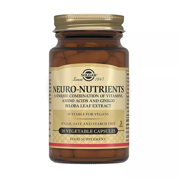 Изображение товара Solgar Неронутриентс капсулы 30 шт для здоровья и бодрости Изображение товара Solgar Неронутриентс капсулы 30 шт для здоровья и бодрости