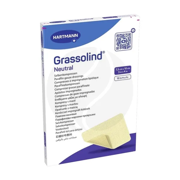 Изображение товара Hartmann Grassolind Neutral повязка мазевая (7,5х10см), 10шт Изображение товара Hartmann Grassolind Neutral повязка мазевая (7,5х10см), 10шт