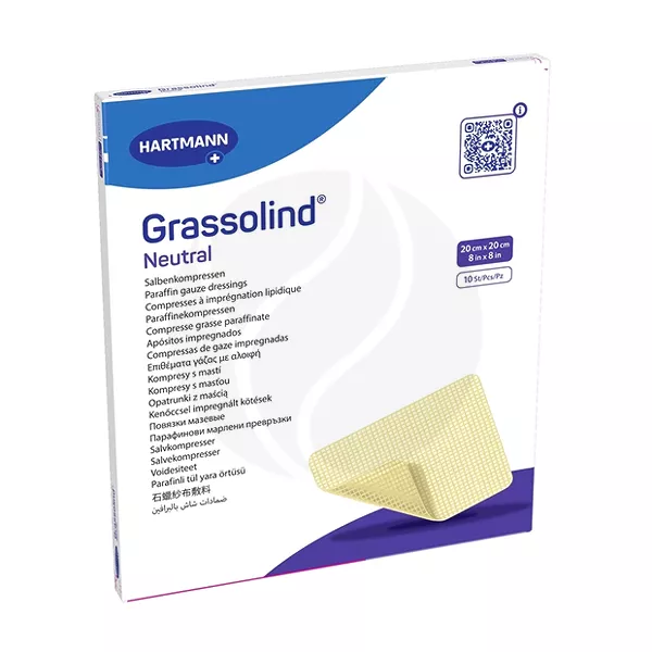 Изображение товара Grassolind Neutral повязка мазевая 20×20 см, 10 шт