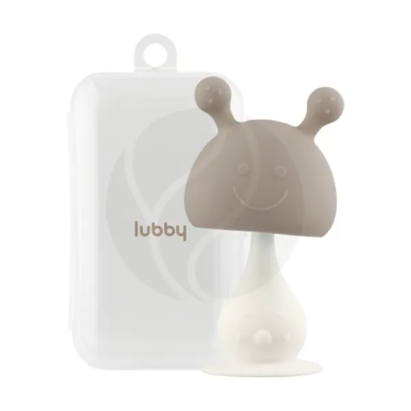 Lubby прорезыватель-погремушка силиконовая в футляре (0+мес)