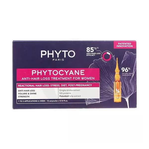 Изображение товара Phyto Phytocyane сыворотка против выпадения волос для женщин 5 мл №12 Изображение товара Phyto Phytocyane сыворотка против выпадения волос для женщин 5 мл №12