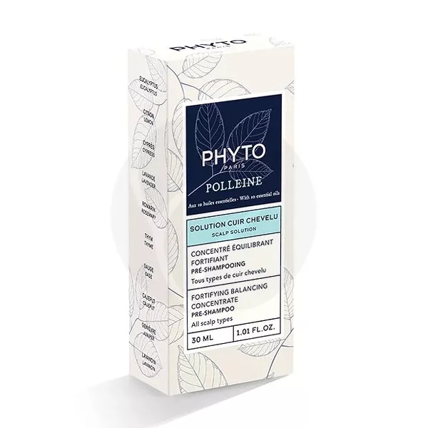 Изображение товара Укрепляющий концентрат для кожи головы Phyto Polleine 30 мл Изображение товара Укрепляющий концентрат для кожи головы Phyto Polleine 30 мл