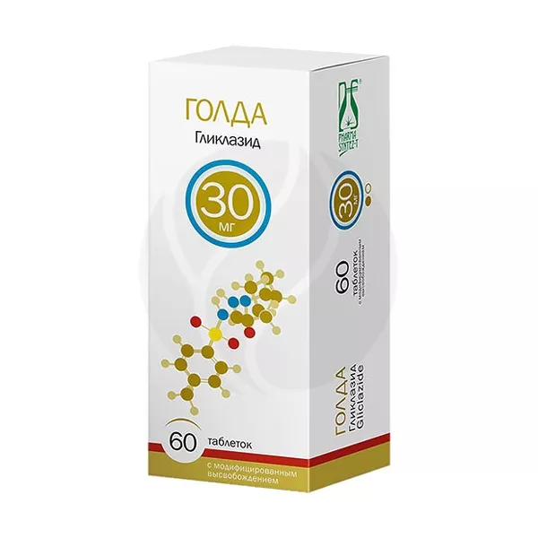 Голда таблетки с модиф. высвоб. 30мг, №60