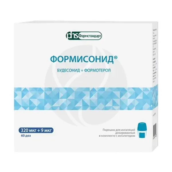 Формисонид порошок д/ингал. дозированный 320мкг+9мкг, 60доз