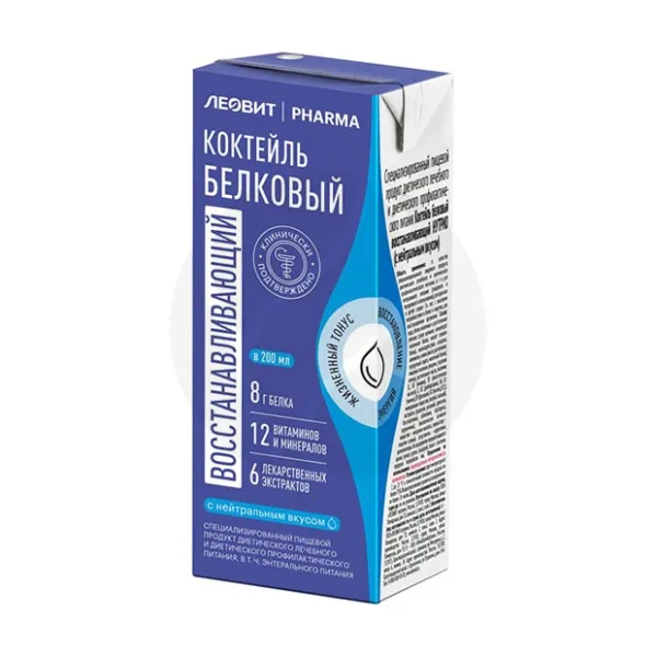 Изображение товара Леовит Pharma белковый восстанавливающий коктейль 200 мл для диетического питания