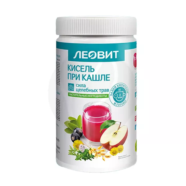 Изображение товара Леовит кисель при кашле 400г натуральное средство для поддержки дыхательной системы