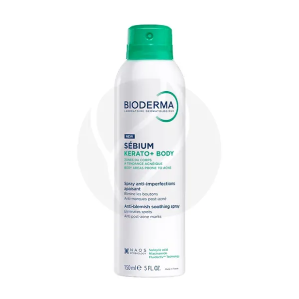 Bioderma Sebium Kerato+ спрей для тела против несовершенств, 150мл