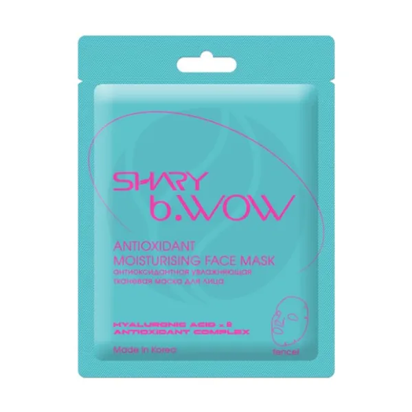 Shary Антиоксидантная увлажняющая тканевая маска для лица, 28г