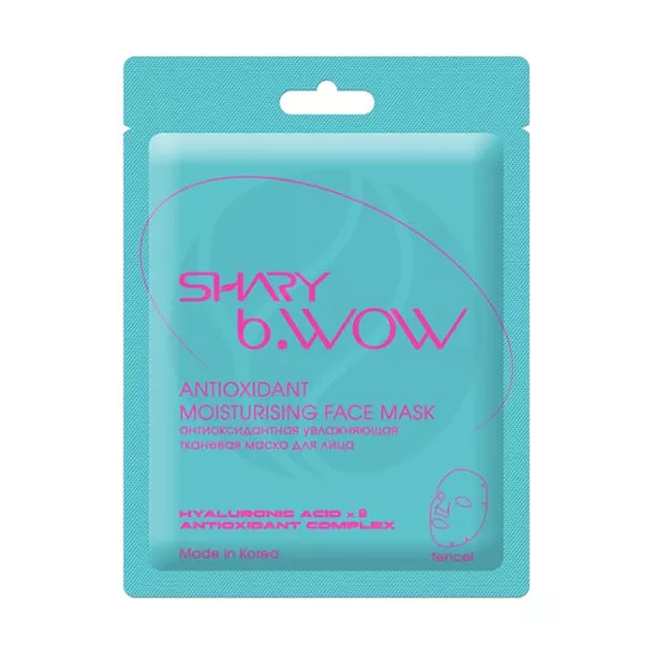 Изображение товара Shary Антиоксидантная увлажняющая тканевая маска для лица, 28г Изображение товара Shary Антиоксидантная увлажняющая тканевая маска для лица, 28г