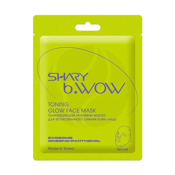 Изображение товара Shary Тонизирующая тканевая маска для лица для естественного сияния кожи, 28г Изображение товара Shary Тонизирующая тканевая маска для лица для естественного сияния кожи, 28г
