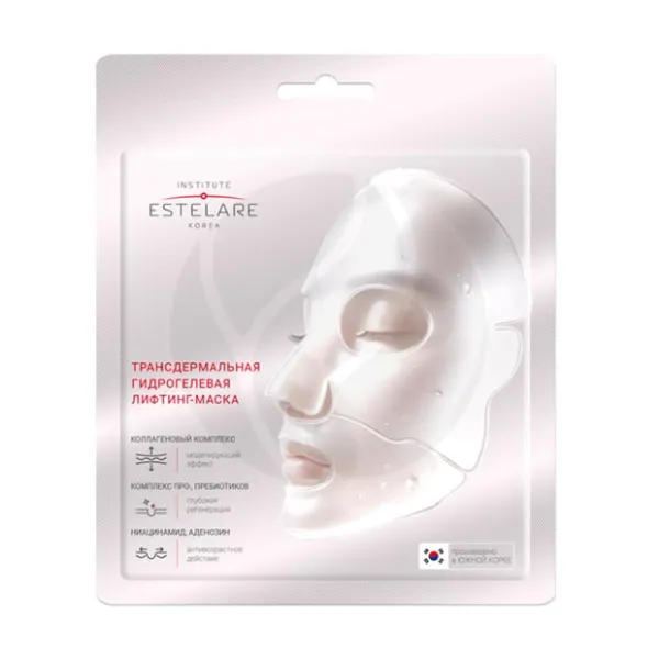 Estelare Трансдермальная гидрогелевая лифтинг-маска для лица с коллагеновым комплексом, 34г