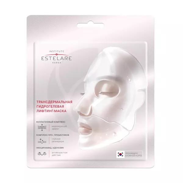 Изображение товара Estelare Трансдермальная гидрогелевая лифтинг-маска для лица с коллагеновым комплексом, 34г Изображение товара Estelare Трансдермальная гидрогелевая лифтинг-маска для лица с коллагеновым комплексом, 34г