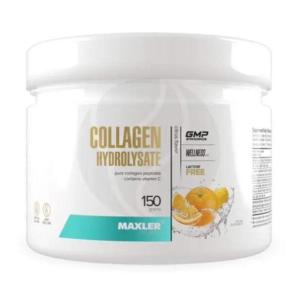 Изображение товара Maxler Коллаген гидролизат порошок цитрус 150г — для здоровья кожи и суставов