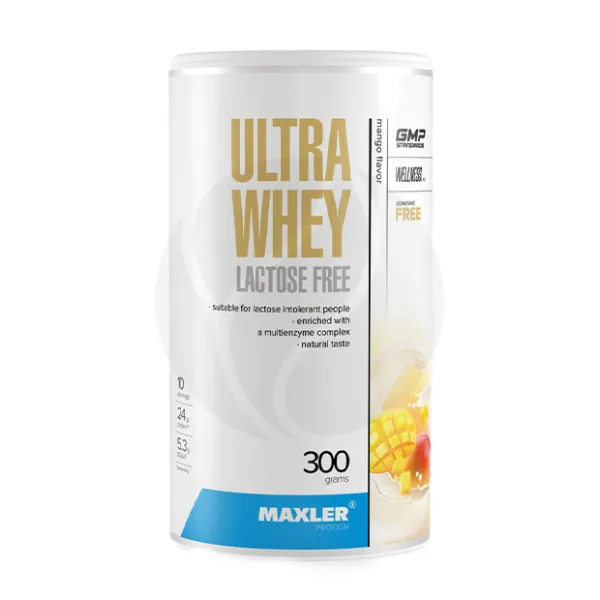 Maxler Utlra Whey Lactose Free сывороточный протеин безлактозный со вкусом манго, 300г