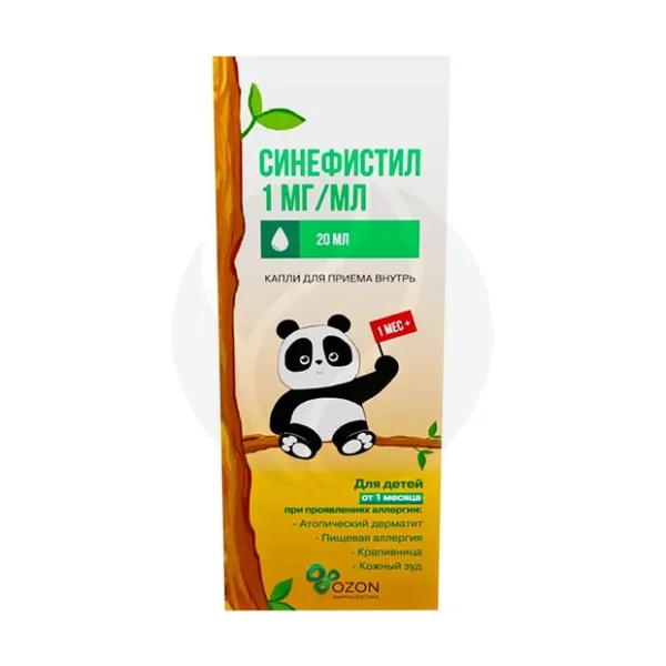 Изображение товара Капли для приема внутрь Синефистил 1мг/мл 20мл - препараты от заложенности носа и аллергии