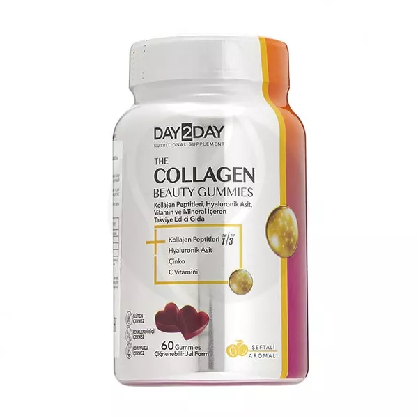 Изображение товара Orzax Day2Day Beauty Gummies Коллаген пастилки жевательные 60 шт Турция