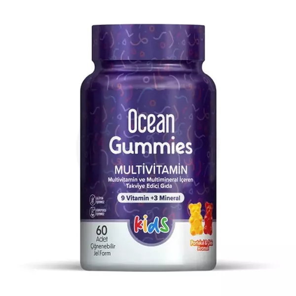 Изображение товара Мультивитамины для детей Orzax Ocean Gummies пастилки жевательные 60 шт Турция Изображение товара Мультивитамины для детей Orzax Ocean Gummies пастилки жевательные 60 шт Турция
