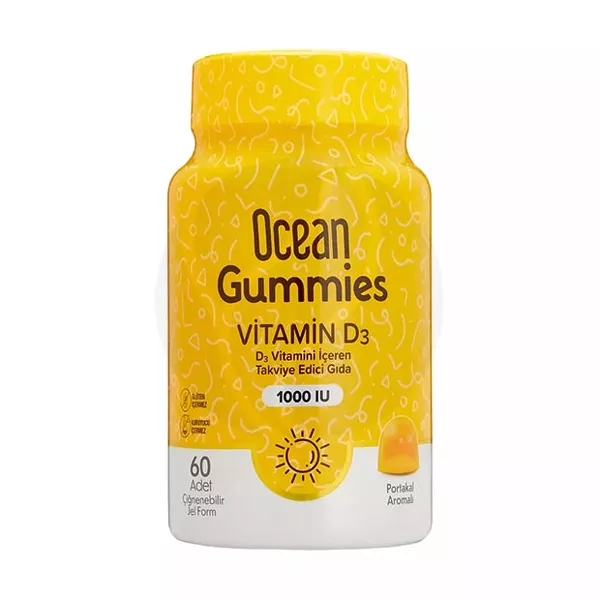 Изображение товара Orzax Ocean Витамин D3 пастилки жевательные 1000МЕ 60 шт турция Изображение товара Orzax Ocean Витамин D3 пастилки жевательные 1000МЕ 60 шт турция