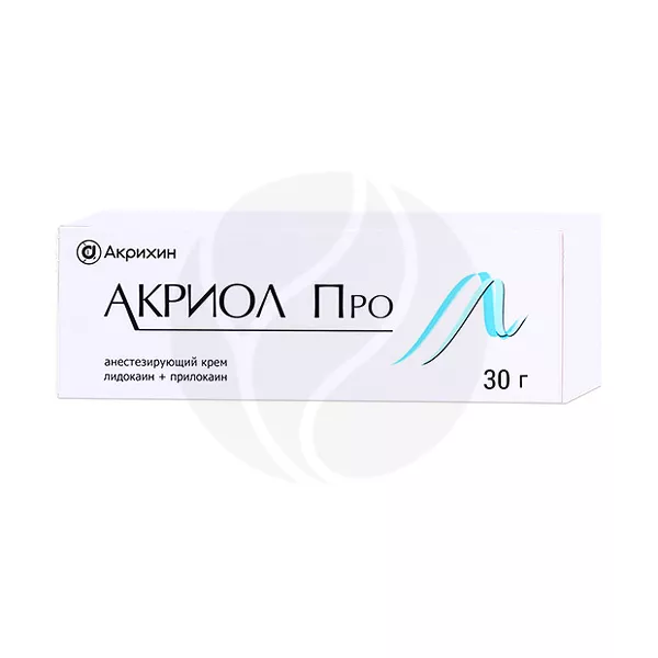 Изображение товара Крем Акриол Про 2,5% + 2,5% 30г для местной анестезии кожи и слизистых Изображение товара Крем Акриол Про 2,5% + 2,5% 30г для местной анестезии кожи и слизистых