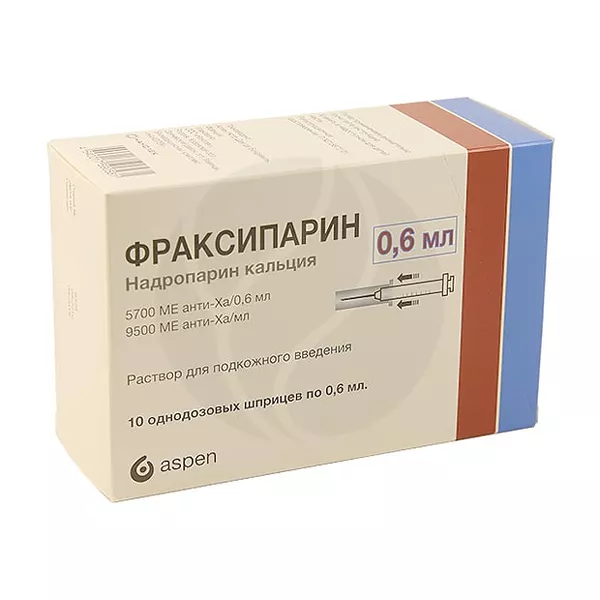 Изображение товара Фраксипарин раствор для подкожного введения 5700МЕ анти-Ха/0,6мл №10