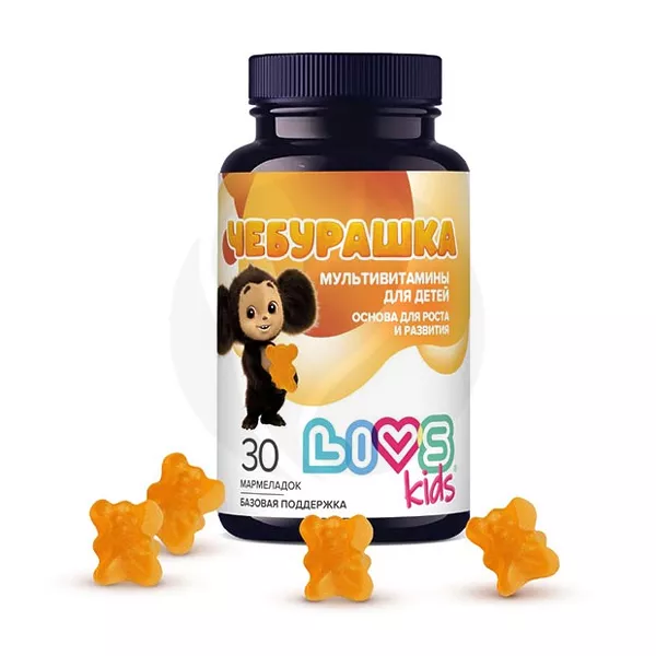 Изображение товара Мультивитамины для детей Livs Чебурашка пастилки 30 штук