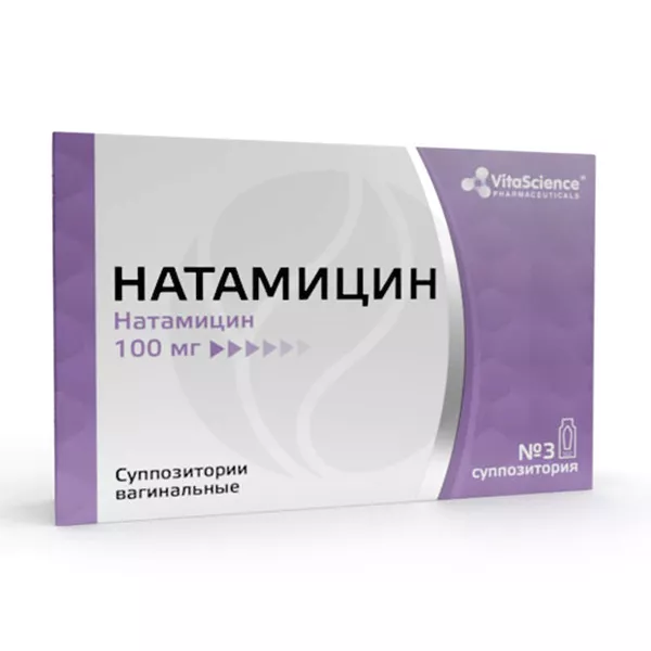 Изображение товара VitaScience Натамицин суппозитории ваг. 100мг, №3