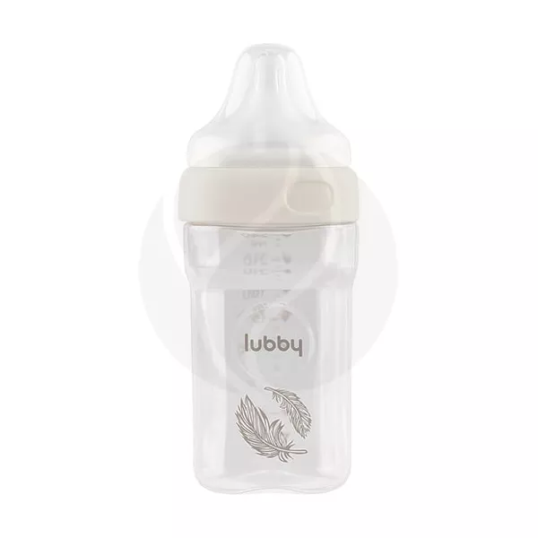 Изображение товара Бутылочка для кормления Lubby 240 мл с силиконовой соской для новорожденных Изображение товара Бутылочка для кормления Lubby 240 мл с силиконовой соской для новорожденных