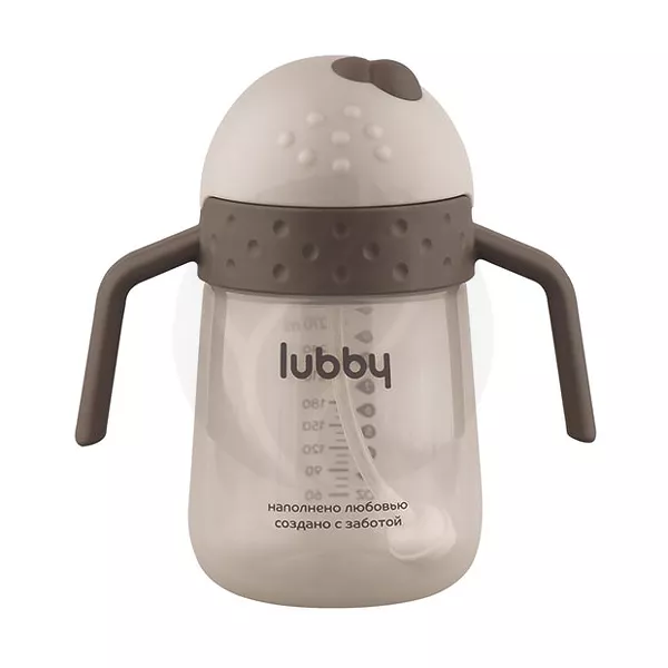 Изображение товара Поильник-непроливайка Lubby с силиконовой трубочкой 300мл 6+ мес Изображение товара Поильник-непроливайка Lubby с силиконовой трубочкой 300мл 6+ мес
