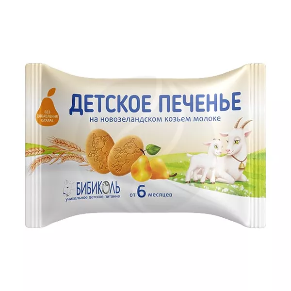 Изображение товара Бибиколь печенье на козьем молоке с грушевым соком, 37,5 г Изображение товара Бибиколь печенье на козьем молоке с грушевым соком, 37,5 г