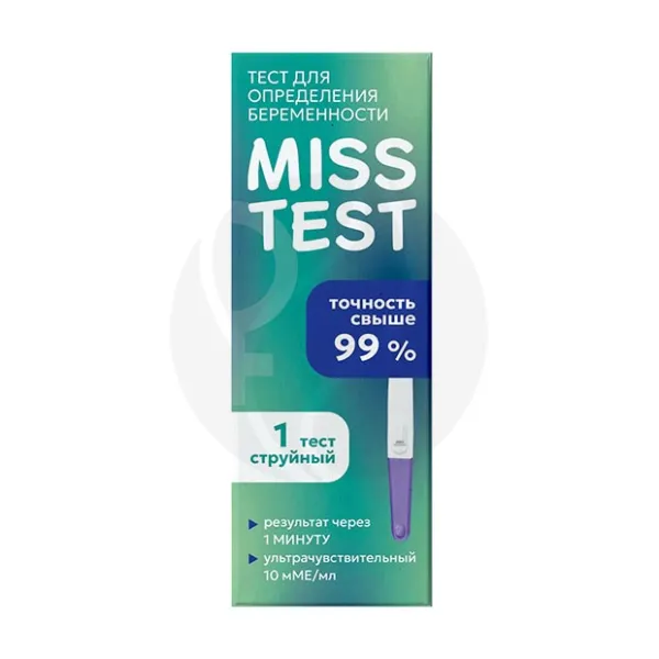 Изображение товара MissTest Ультрачувствительный струйный тест на беременность
