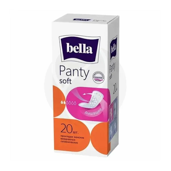 Изображение товара Bella Panty Soft ежедневные прокладки 20 шт - мягкие и дышащие для ежедневного комфорта