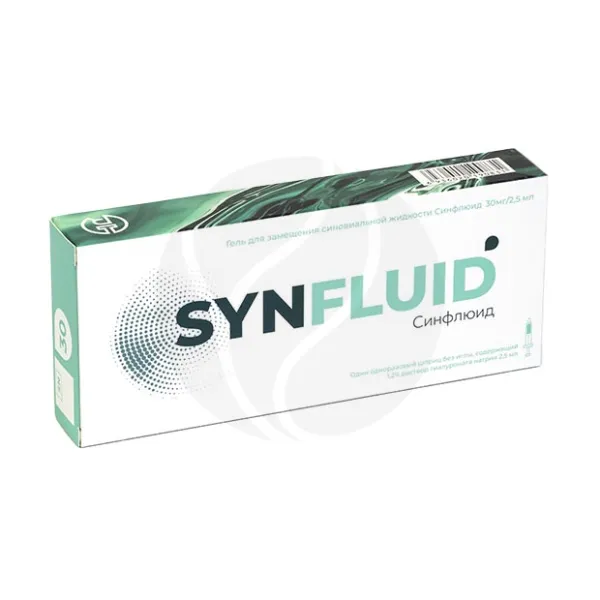 Изображение товара Гель для замещения синовиальной жидкости Синфлюид 30мг/2,5мл №1 для суставов