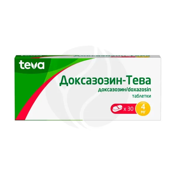 Изображение товара Доксазозин-Тева 4мг таблетки для лечения гиперплазии и гипертензии Изображение товара Доксазозин-Тева 4мг таблетки для лечения гиперплазии и гипертензии