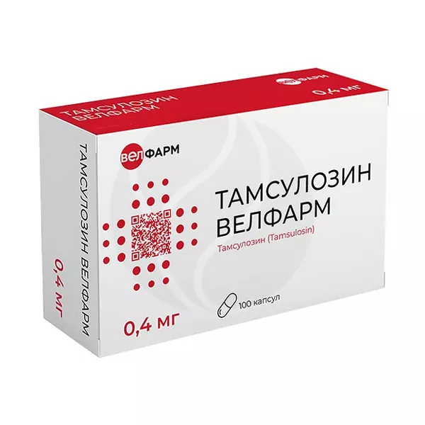 Изображение товара Тамсулозин-Велфарм 0,4 мг капсулы пролонгированного действия Изображение товара Тамсулозин-Велфарм 0,4 мг капсулы пролонгированного действия
